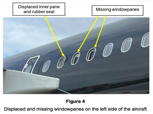 A321 gedwongen om te keren na verlies van buitenramen 1 Air Journal