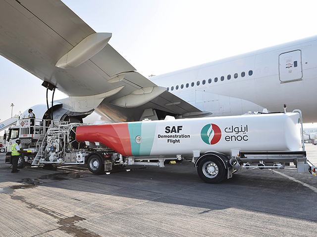 Emirates: een 100% SAF-vlucht en een geboorte aan boord van 1 Air Journal