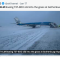 Slecht weer: een KLM Boeing 737-800 glijdt in het gras op de luchthaven van Göteborg