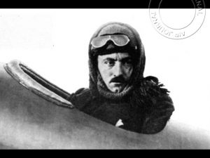 11 februari 1914 in de lucht: Parmelin vliegt weg voor een oversteek van de Alpes￼