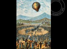 4 juni 1783 in de lucht: Joseph en Etienne Montgolfier vliegen met een aerostaat