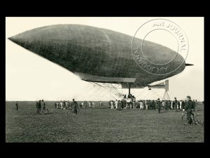 17 oktober 1905 in de lucht: Vertrek op missie van de "Lebaudy"