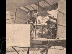 8 juli 1908 in de lucht: Thérèse Peltier: 1e passagier in een vliegtuig