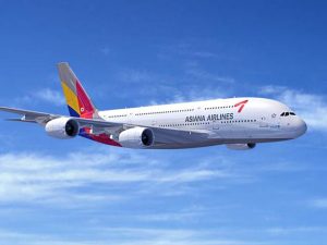Twee Asiana A380's stijgen weer op in Seoul
