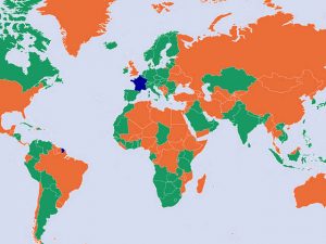 Franse Covid-kaart: de wereld wordt weer groen