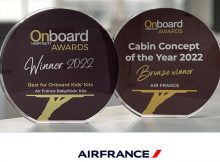 Air France bekroond voor kinderkits en de cabine van de A220